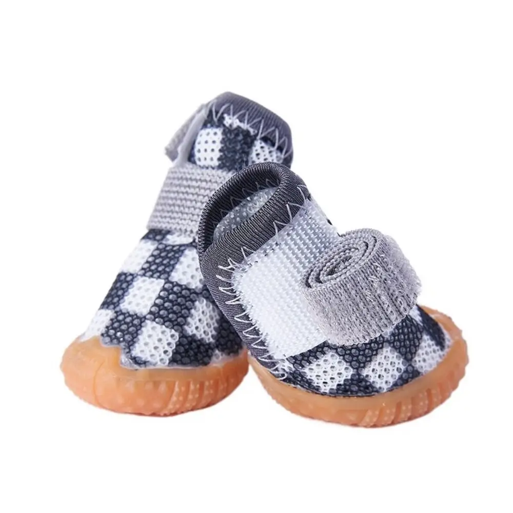 4pcs/set Anti-skid Breathable Pet Dog Shoes Breathable Wear-resistant Puppy Mesh Shoes Sandwich Mesh Soft Hollow Dog Boots
4pcs/set Anti-skid Breathable Pet Dog Shoes Breathable Wear-resistant Puppy Mesh Shoes Sandwich Mesh Soft Hollow Dog Boots