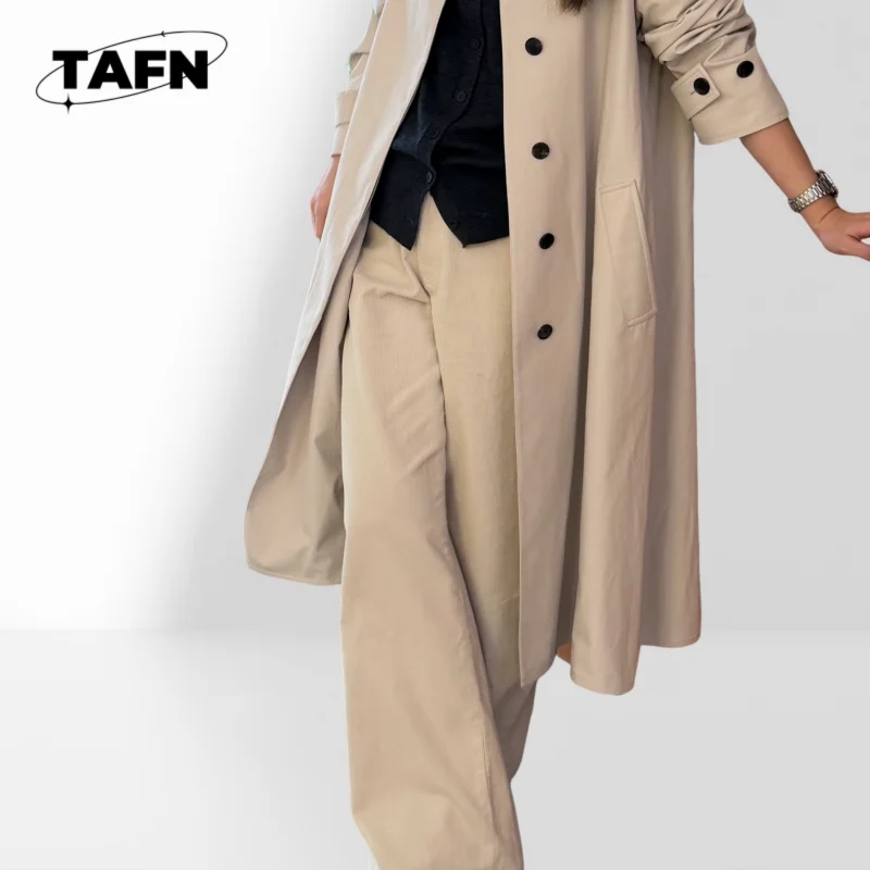 Coat for Winter, Office, and Casual Wear Women Trendy Long Trench Coat Breasted Coat for Work and Casual Daily Wear BA0708
Coat for Winter, Office, and Casual Wear Women Trendy Long Trench Coat Breasted Coat for Work and Casual Daily Wear BA0708