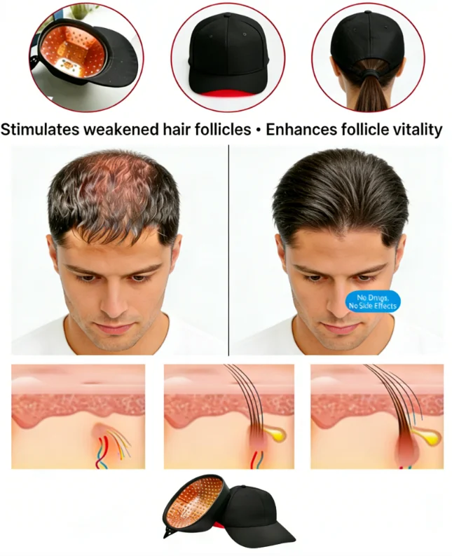 Red Light Therapy Hair Growth Cap Anti Hair Loss Promote Hair Follicle Repair for Men Women
Red Light Therapy Hair Growth Cap Anti Hair Loss Promote Hair Follicle Repair for Men Women