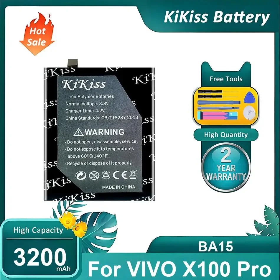 High-Durability Mobile Phone Battery For VIVO X100 Pro,BA15,3200mAh
High-Durability Mobile Phone Battery For VIVO X100 Pro,BA15,3200mAh