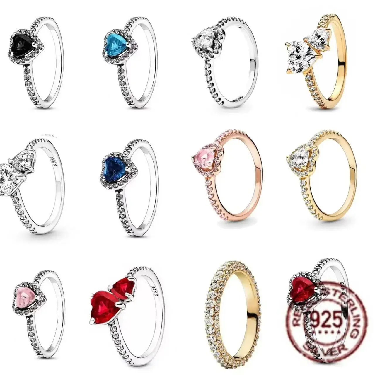 925 Sterling Silver Latest Multiple Colors Sparkling Heart-shaped Ring - Luxurious Exquisite Charm Jewelry Surprise Memorial Gif
925 Sterling Silver Latest Multiple Colors Sparkling Heart-shaped Ring - Luxurious Exquisite Charm Jewelry Surprise Memorial Gif