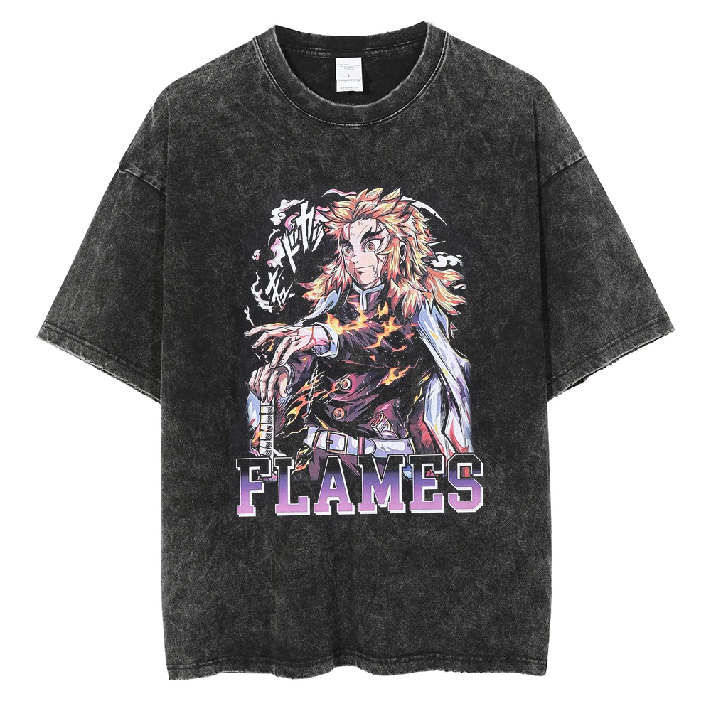 Hot Anime Demon Slayer Rengoku Kyoujurou Cool Print Tee Men Women Manga Tshirts Washed Cotton T-shirt Harajuku Male T Shirt
Hot Anime Demon Slayer Rengoku Kyoujurou Cool Print Tee Men Women Manga Tshirts Washed Cotton T-shirt Harajuku Male T Shirt