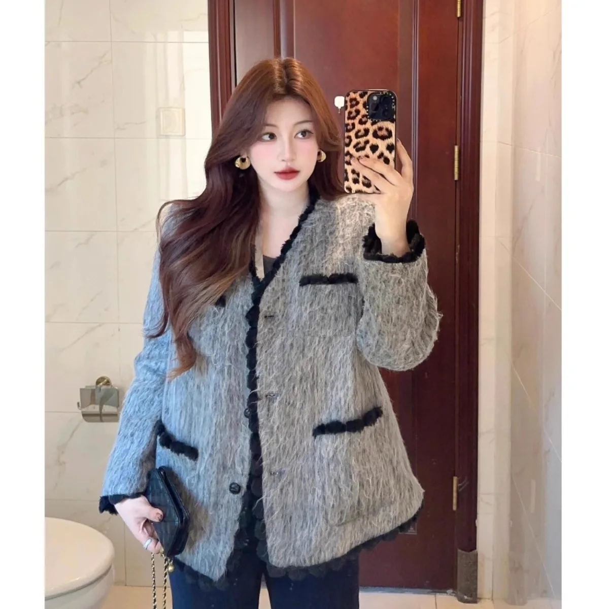 Tweed Jacket High Quality Womens Fall Rainproof Outdoor Hooded Anti-Wind Morning Daily Recreation School Preppy Hipster Harajuku
Tweed Jacket High Quality Womens Fall Rainproof Outdoor Hooded Anti-Wind Morning Daily Recreation School Preppy Hipster Harajuku