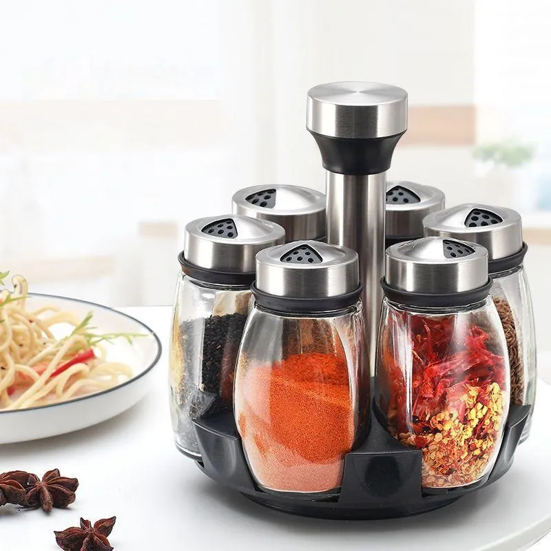 Kitchen rotating seasoning bucket set 6p seasoning bucket/oil bottle seasoning bucket/seasoning bucket
Kitchen rotating seasoning bucket set 6p seasoning bucket/oil bottle seasoning bucket/seasoning bucket