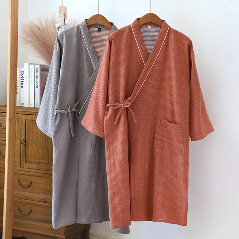 Large Size Robe Men Dressing Gowns Spring Autumn Bathrobe Women Japanese Kimono Bath Robes Cotton Home Wear Sleeping Pajamas
Large Size Robe Men Dressing Gowns Spring Autumn Bathrobe Women Japanese Kimono Bath Robes Cotton Home Wear Sleeping Pajamas
