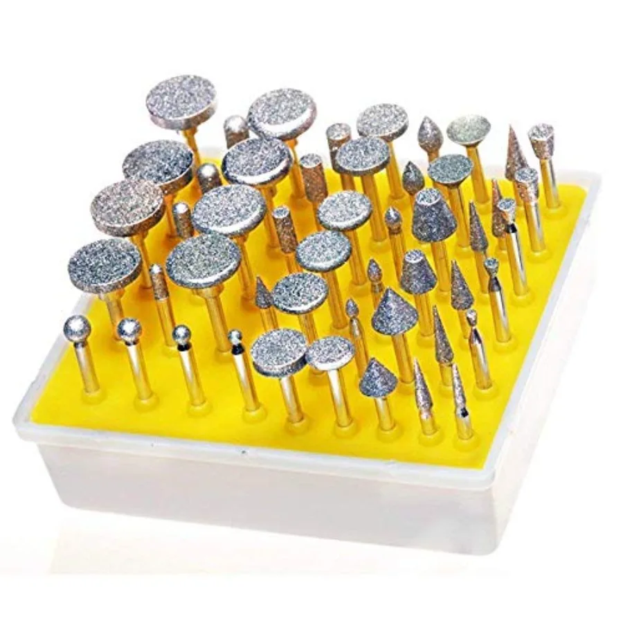 50pcs Diamond Coated Grinding Head Grinding Burrs Set for Dremel Rotary Tool …
50pcs Diamond Coated Grinding Head Grinding Burrs Set for Dremel Rotary Tool …