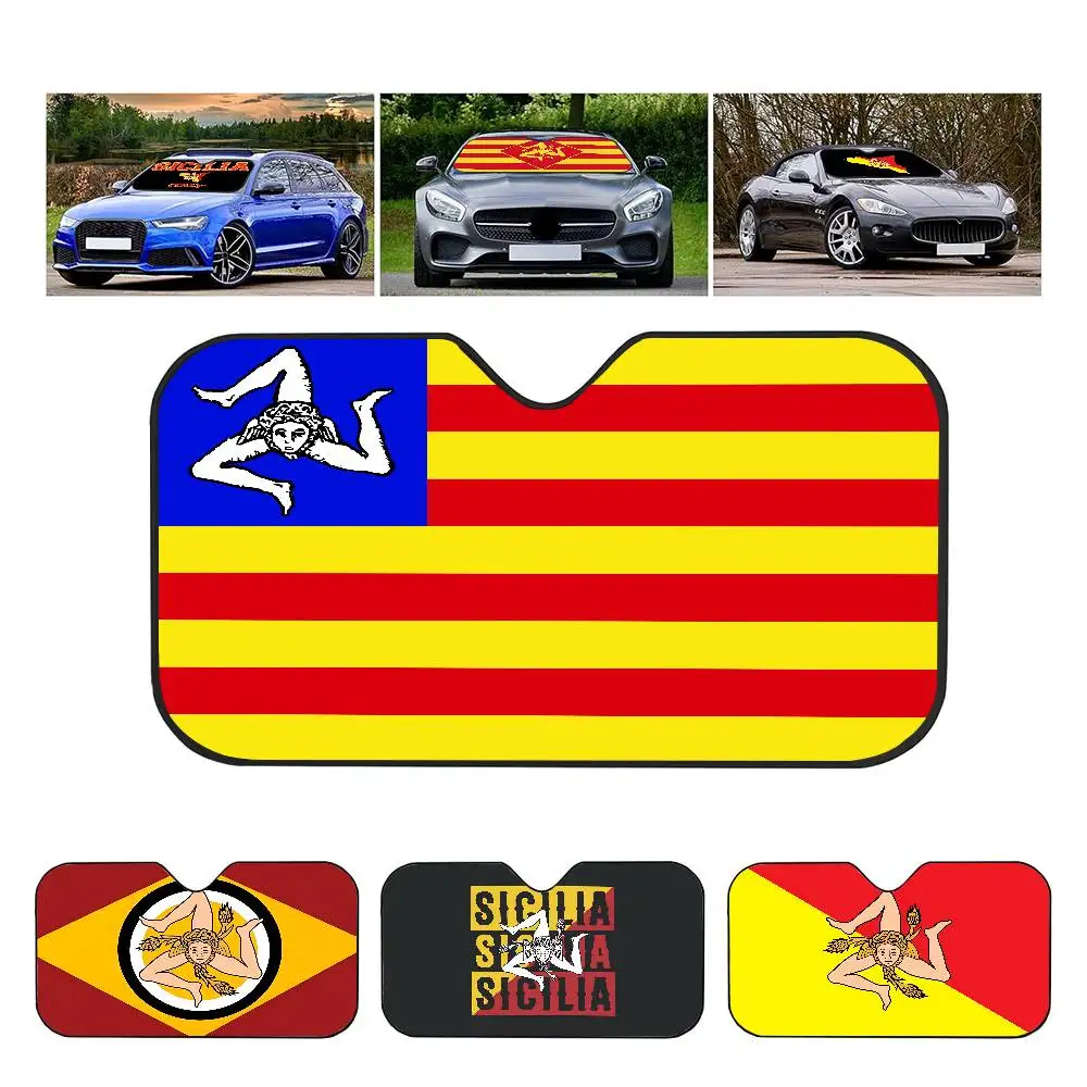 S-Sicilian Flag Car Sunshade Window Sunshade Sunblock Front Windshield Hood Interior Front Baffle Double Ring Sunshade
S-Sicilian Flag Car Sunshade Window Sunshade Sunblock Front Windshield Hood Interior Front Baffle Double Ring Sunshade