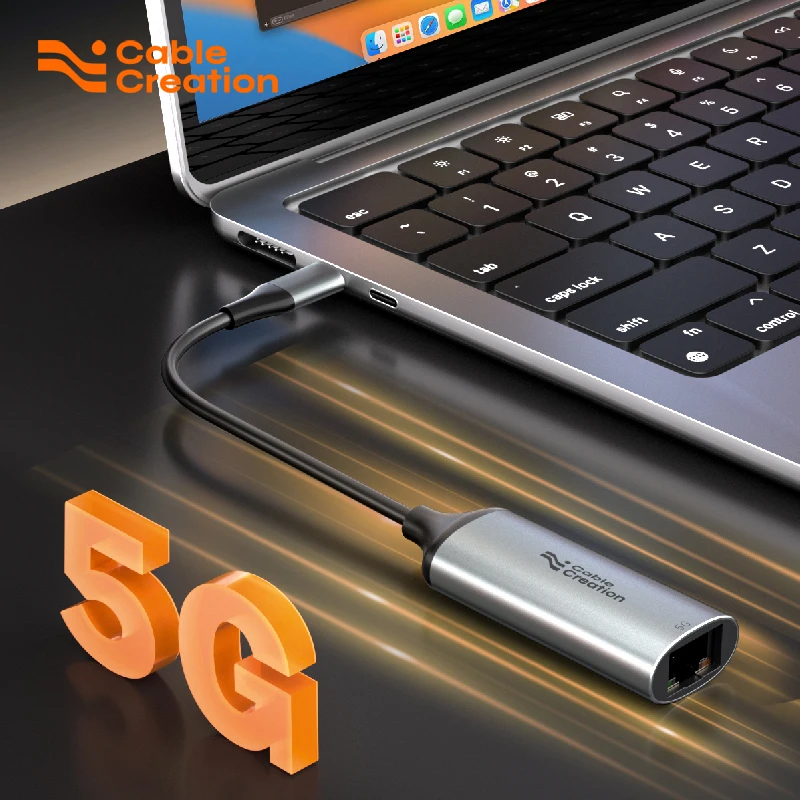 CableCreation 5Gbps USB C to Ethernet Adapter, 5Gbps Type C to RJ45 Network LAN Internet Adapter Compatible with MacBook, XPS
CableCreation 5Gbps USB C to Ethernet Adapter, 5Gbps Type C to RJ45 Network LAN Internet Adapter Compatible with MacBook, XPS