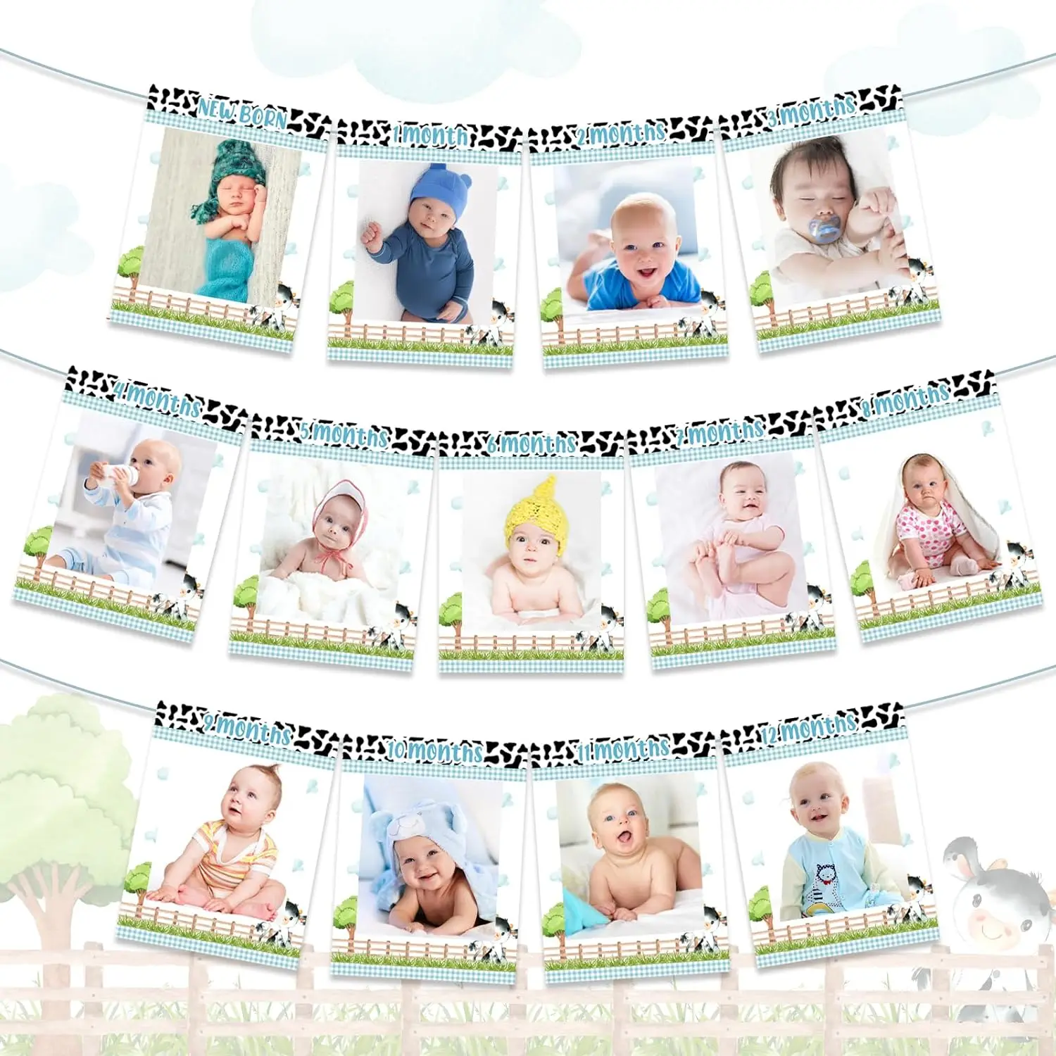 Cow 1st Birthday Party Decor 12 Month Photo Banner Cow Theme First Birthday Holy Cow Im One Party Supplies
Cow 1st Birthday Party Decor 12 Month Photo Banner Cow Theme First Birthday Holy Cow Im One Party Supplies