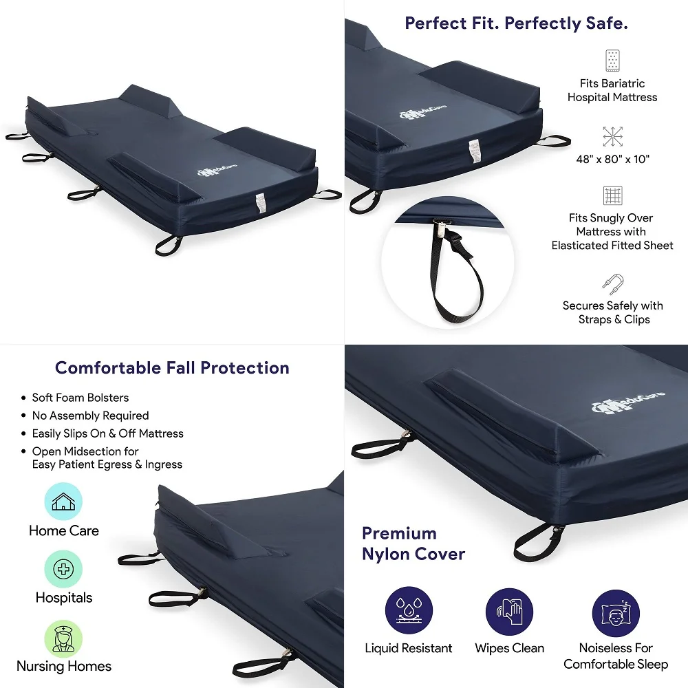 Bedside Fall Mat for Elderly 70 x 24 BiFold Design NonSlip, ImpactAbsorbing Foam Mat for Fall Prevention and Floor Safety Bedsi
Bedside Fall Mat for Elderly 70 x 24 BiFold Design NonSlip, ImpactAbsorbing Foam Mat for Fall Prevention and Floor Safety Bedsi