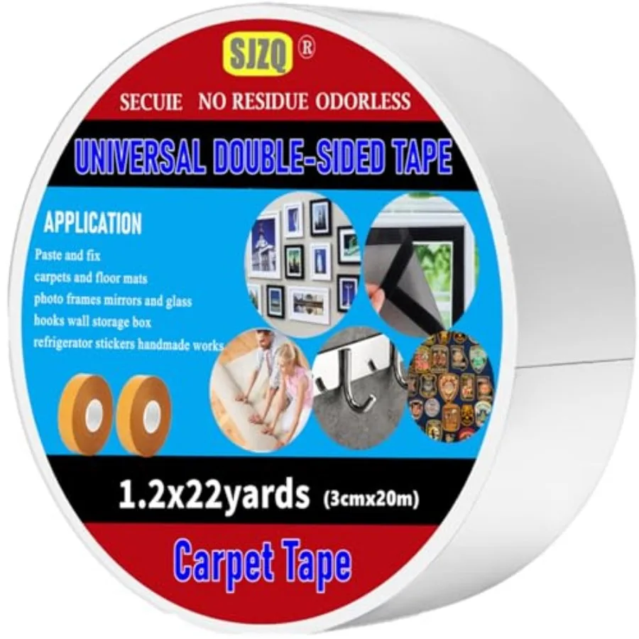 Double Sided Carpet Tape - ch 1 Yards Removable Rug Tape for Hardwood Floors, Tile and Laminate - No Residue Strong Hold Anti S
Double Sided Carpet Tape - ch 1 Yards Removable Rug Tape for Hardwood Floors, Tile and Laminate - No Residue Strong Hold Anti S