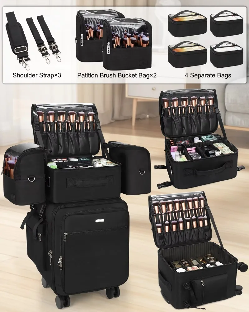 Чехол для макияжа Relavel Rolling, профессиональный чехол для макияжа, органайзер для путешествий 8 в 1, съемный чехол
Чехол для макияжа Relavel Rolling, профессиональный чехол для макияжа, органайзер для путешествий 8 в 1, съемный чехол