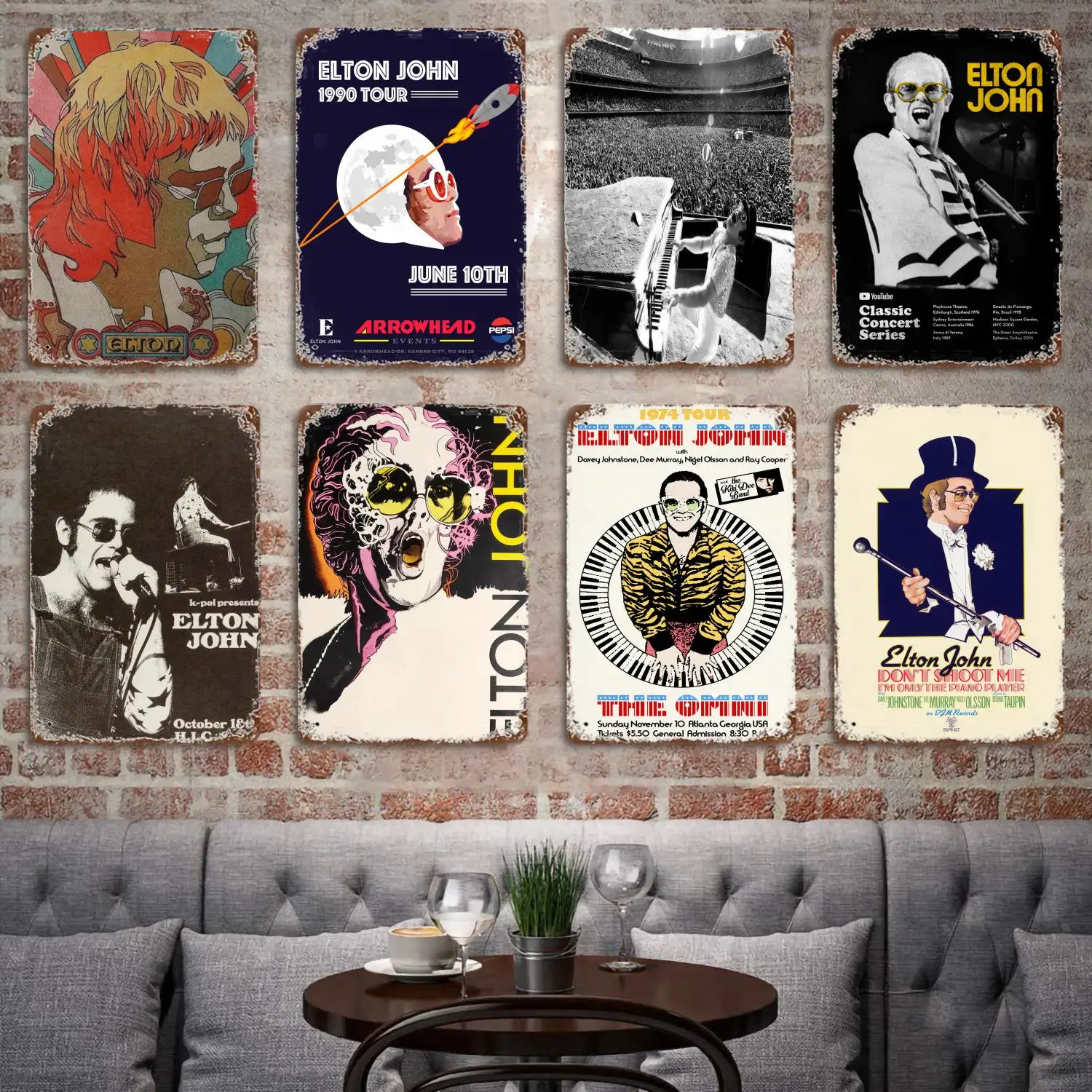 Elton John Classic Rock Star Band Poster Vintage Tin Sign Metal Sign Decorative Plaque for Pub Bar Man Cave Club Wall Decoration
Elton John Classic Rock Star Band Poster Vintage Tin Sign Metal Sign Decorative Plaque for Pub Bar Man Cave Club Wall Decoration