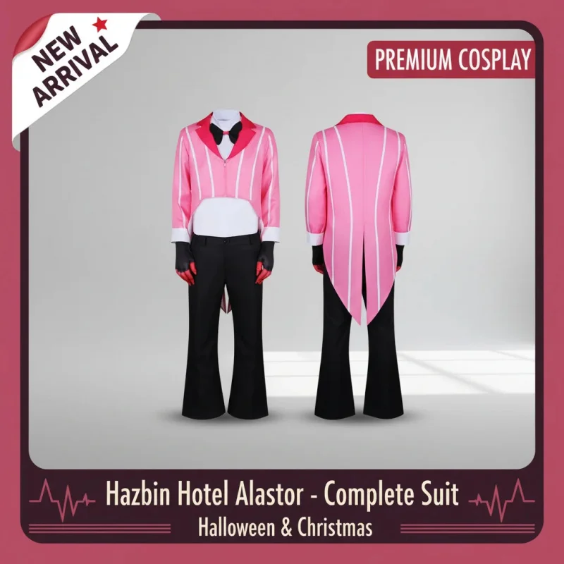 ✿JIDUA ✿JIDUAnime Hasbin S2 Alastor Radio Demon Cosplay Costume Pink Suit Jacket Bow Pants Halloween Christmas Outfit✿✿✿❥★
✿JIDUA ✿JIDUAnime Hasbin S2 Alastor Radio Demon Cosplay Costume Pink Suit Jacket Bow Pants Halloween Christmas Outfit✿✿✿❥★