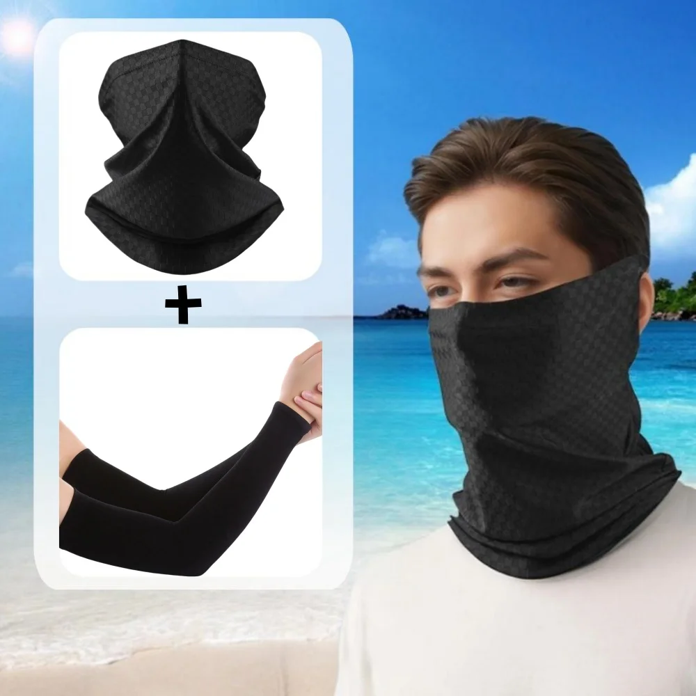 2PCS/set Motorcycle Cooling Ice Silk Face Mask and Anti-UV Knitted Sleeves Combination Set Motocross Motobike Scarf Neck Gaiter
2PCS/set Motorcycle Cooling Ice Silk Face Mask and Anti-UV Knitted Sleeves Combination Set Motocross Motobike Scarf Neck Gaiter
