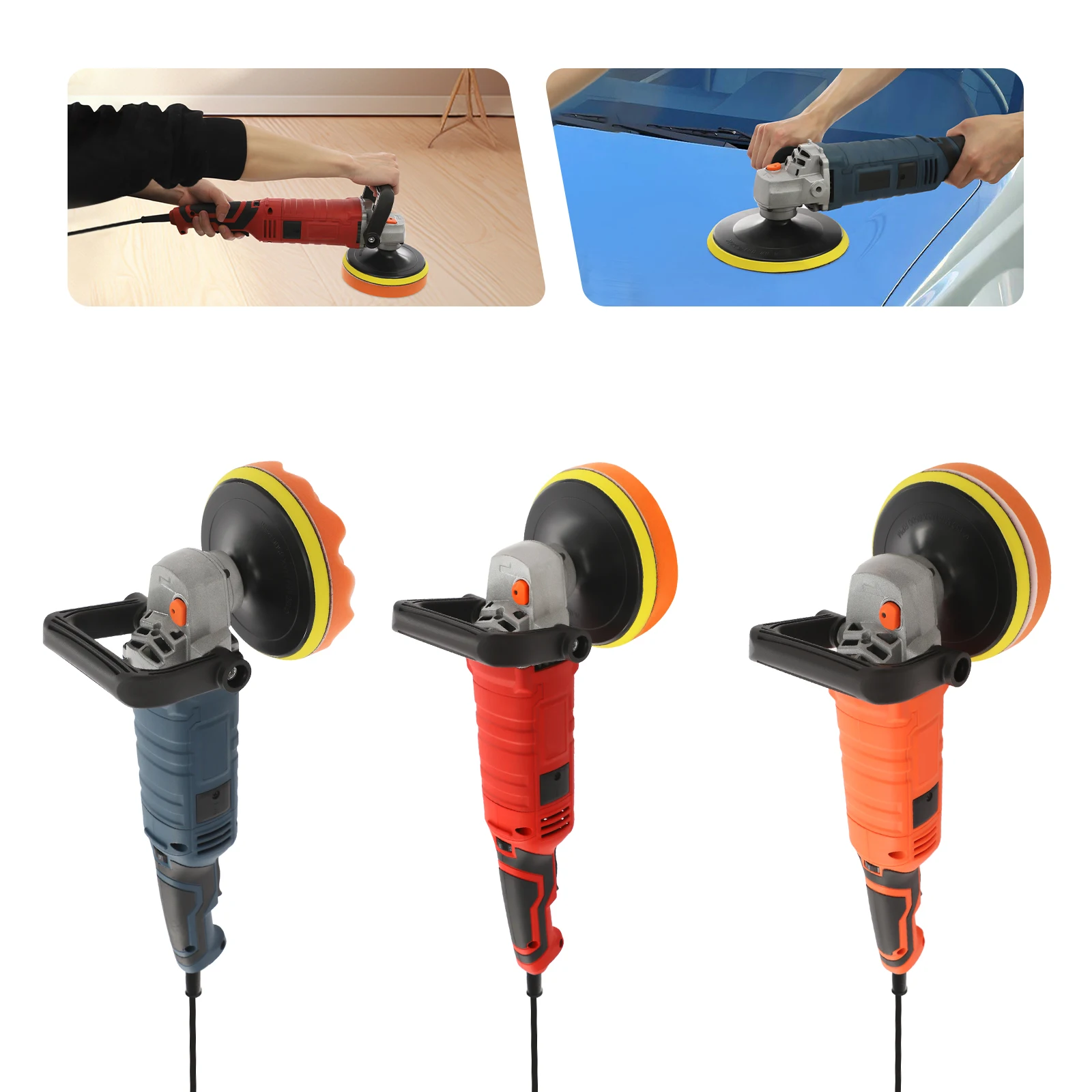 Полировщик автомобиля, электрический автомобильный буферный полировщик, 1200 Вт, комплект для полировки и вощения с подложными пластинами
Полировщик автомобиля, электрический автомобильный буферный полировщик, 1200 Вт, комплект для полировки и вощения с подложными пластинами