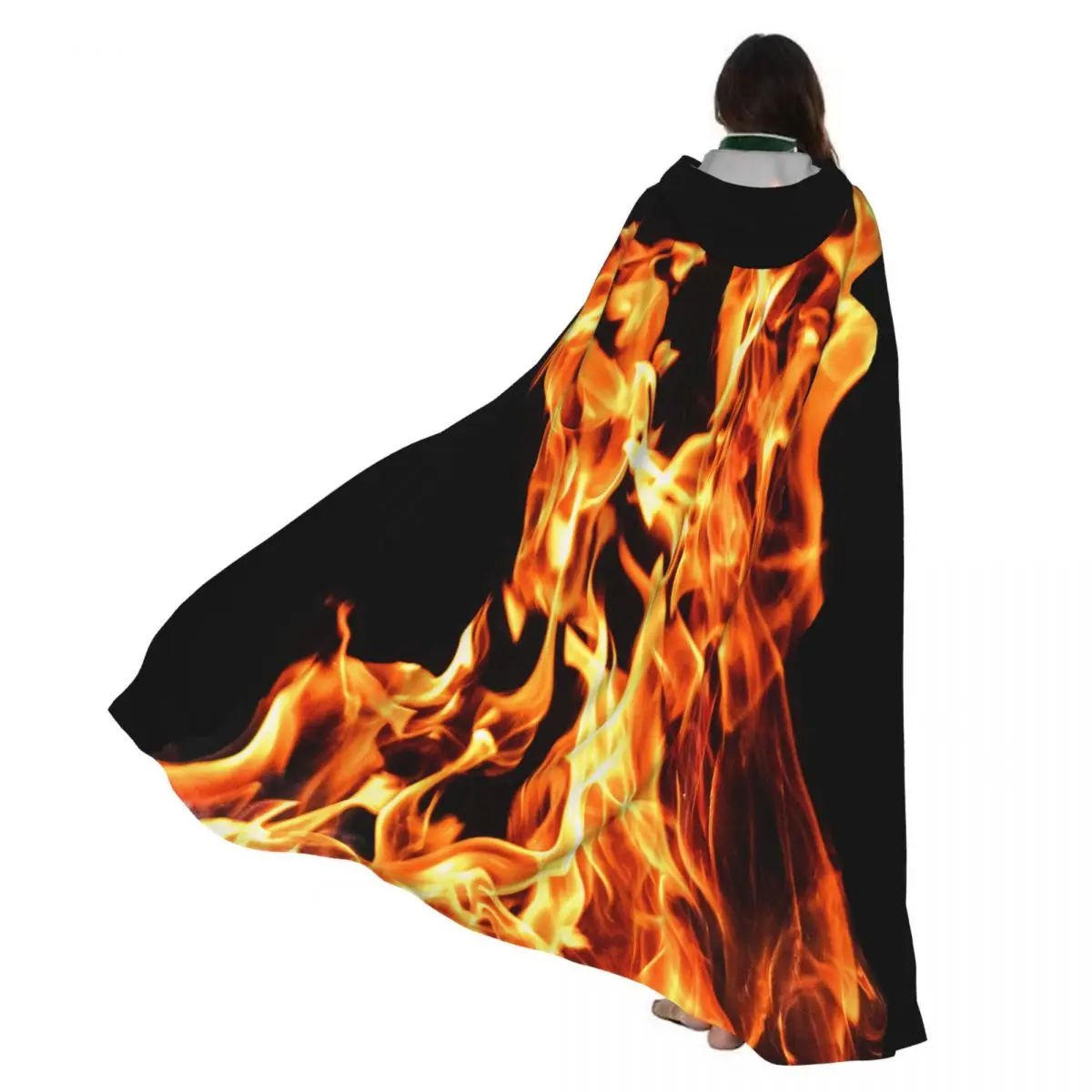 Fire Burning Cloak Hooded Cosplay Costume Halloween Adult Long Party Cape
Fire Burning Cloak Hooded Cosplay Costume Halloween Adult Long Party Cape