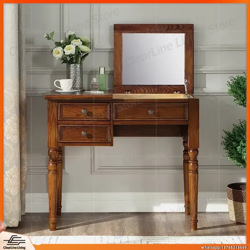 Nordic Style Dressing Table with 5 Drawers Makeup Vanity Desk for Women Bedroom Living Room Storage Coiffeuse Luxury Modern
Nordic Style Dressing Table with 5 Drawers Makeup Vanity Desk for Women Bedroom Living Room Storage Coiffeuse Luxury Modern