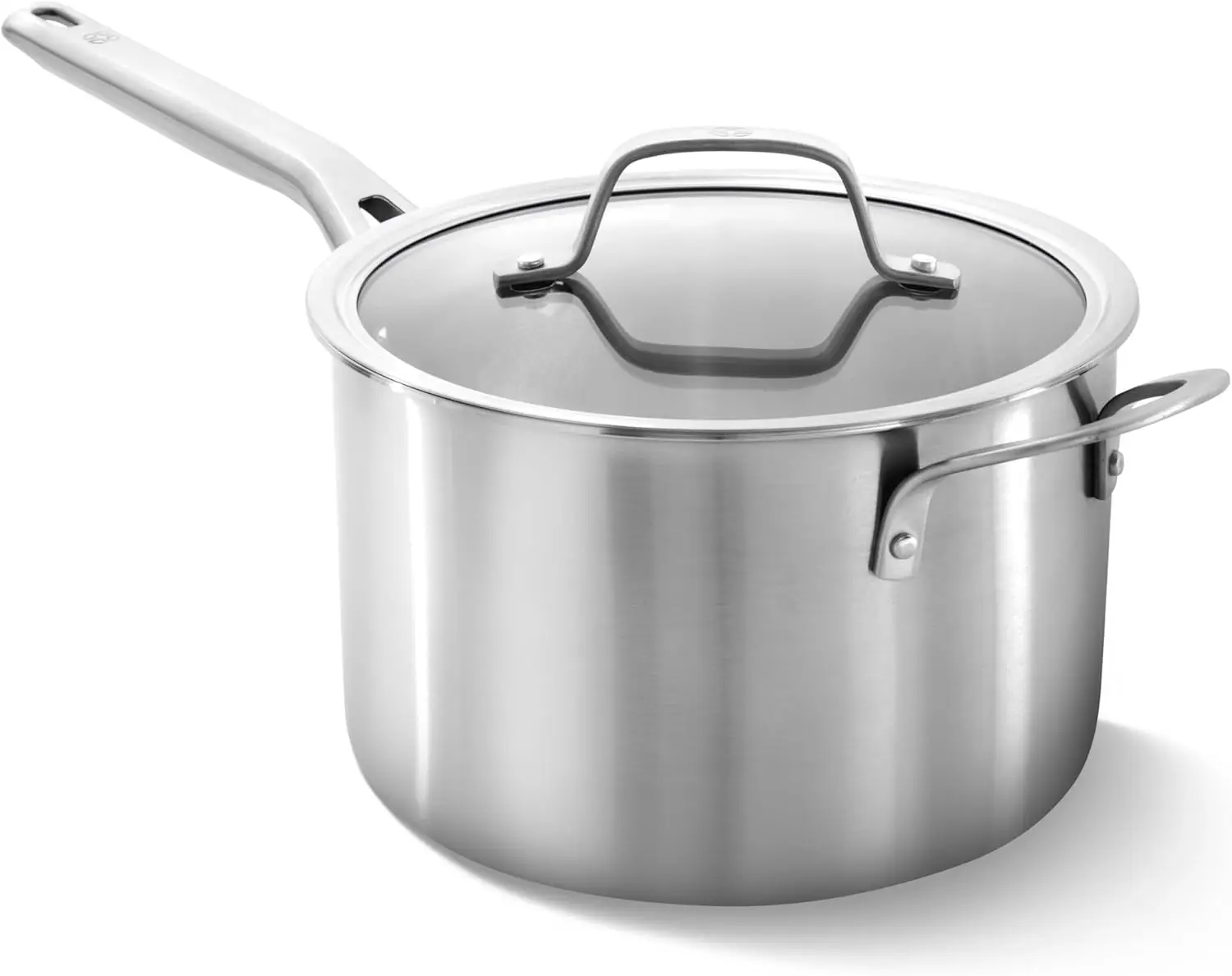 Premium 4.5-Quart Stainless Steel Saucepan with Lid, Silver - Fast Heating & Oven-Safe
Premium 4.5-Quart Stainless Steel Saucepan with Lid, Silver - Fast Heating & Oven-Safe
