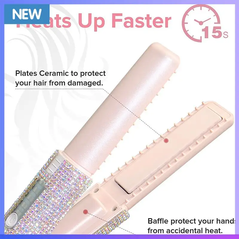 A60P 2X 2-In-1 Electric USB Hair Straightening Brush Straightener Flat Iron Multifunctional Comb Straightening Styler
A60P 2X 2-In-1 Electric USB Hair Straightening Brush Straightener Flat Iron Multifunctional Comb Straightening Styler