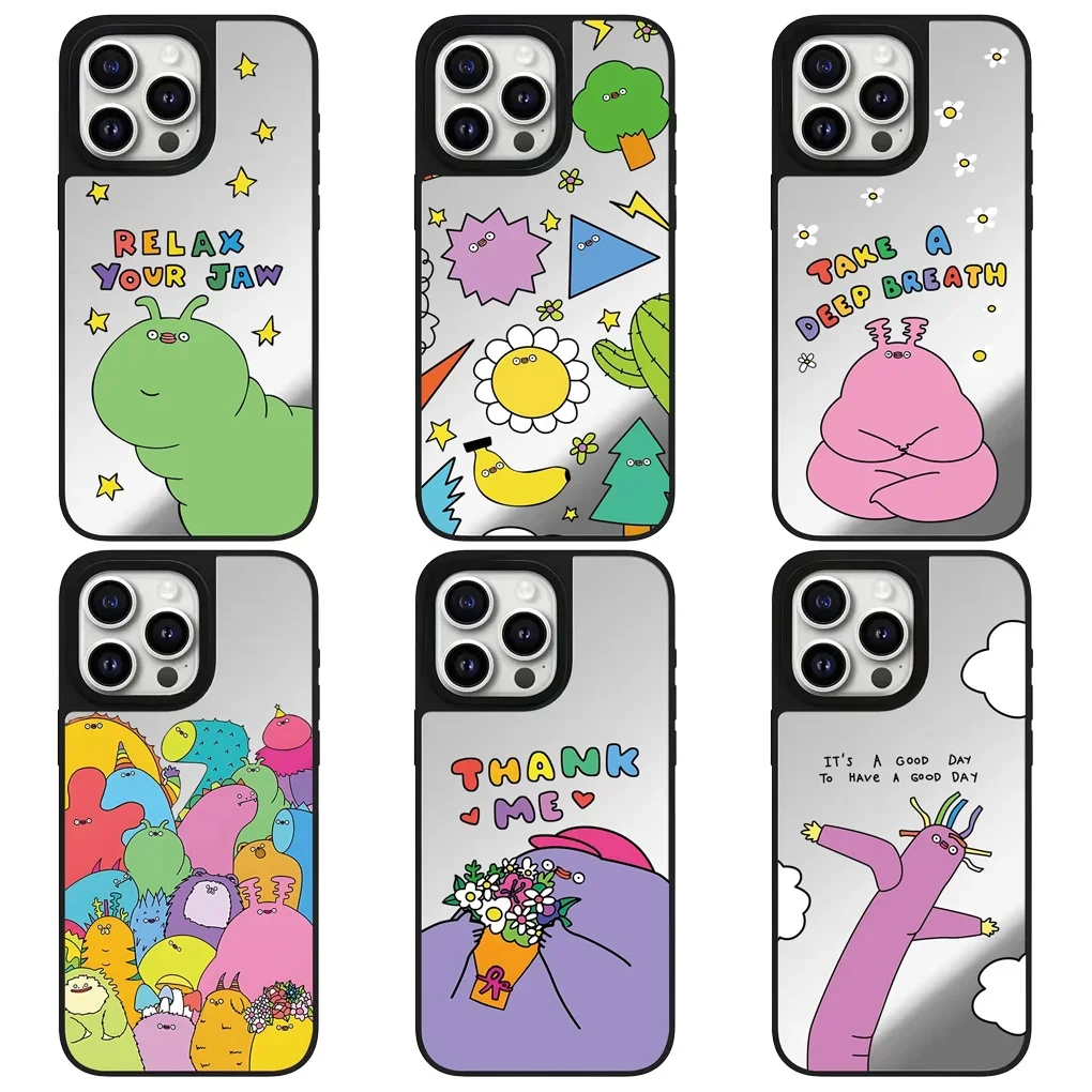 Cartoon Monster Mirror Surface iPhone 12 13 14 15 16 Pro Max Protective Case, Fits iPhone 16 Pro Max
Cartoon Monster Mirror Surface iPhone 12 13 14 15 16 Pro Max Protective Case, Fits iPhone 16 Pro Max