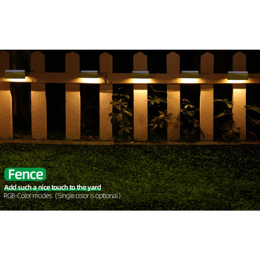 Outdoor solar step light garden fence lamp colorful small wall warm solar led lights for outdoor garden illuminates the step
Outdoor solar step light garden fence lamp colorful small wall warm solar led lights for outdoor garden illuminates the step