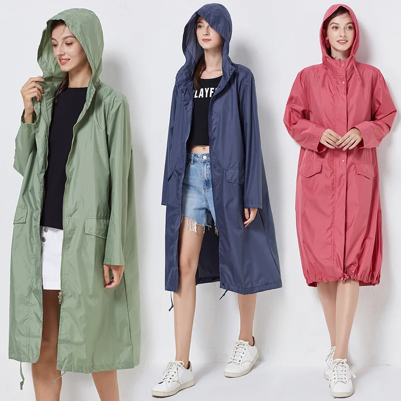 Japanese Women Long Raincoat Lightweight Waterproof Breathable Oversized Hooded Rain Poncho Fashion Outdoor Commuting Rainwear
Japanese Women Long Raincoat Lightweight Waterproof Breathable Oversized Hooded Rain Poncho Fashion Outdoor Commuting Rainwear