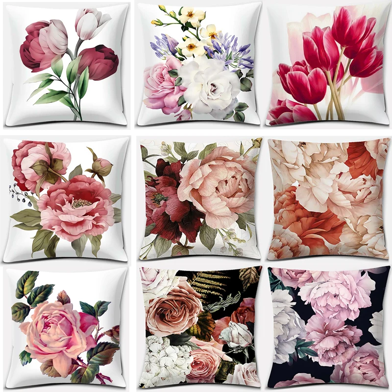 Fashion Rose Cushion Cover Flower Pattern Pillowcase Nordic Style Square For Sofa Home Office Decoration
Fashion Rose Cushion Cover Flower Pattern Pillowcase Nordic Style Square For Sofa Home Office Decoration