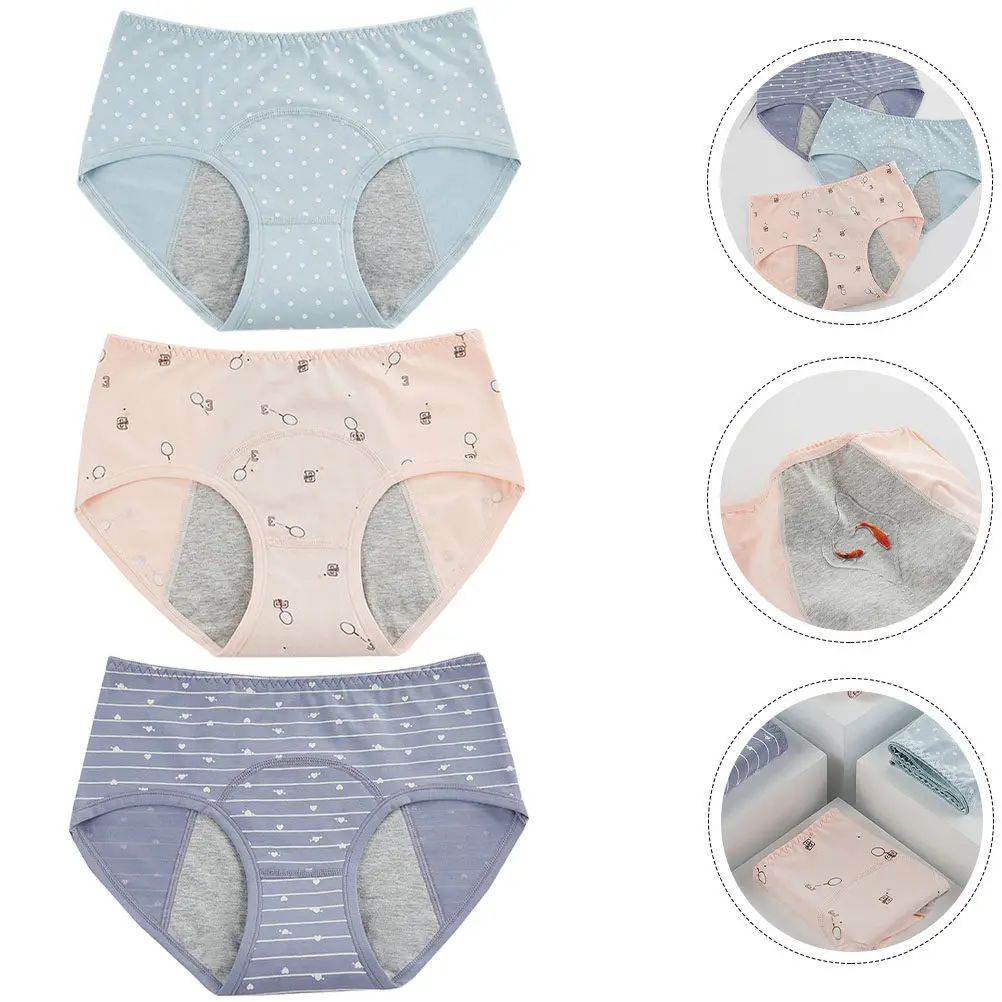 3 Pcs Pants Period Middle-high Waist Medium Underpants Menstrual Shorts Fashion Underwear
3 Pcs Pants Period Middle-high Waist Medium Underpants Menstrual Shorts Fashion Underwear
