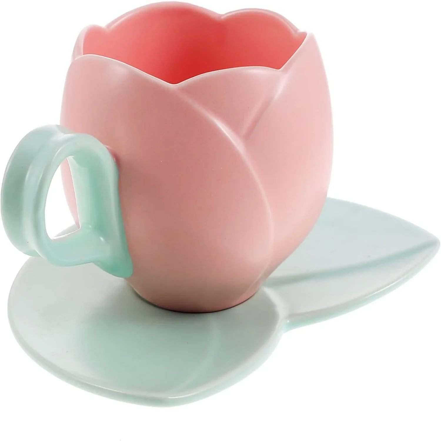 Для стильной и красивой изготовленной керамической чашки для эспрессо в форме розы — очаровательная коллекция милых фарфоровых кофейных кружек w