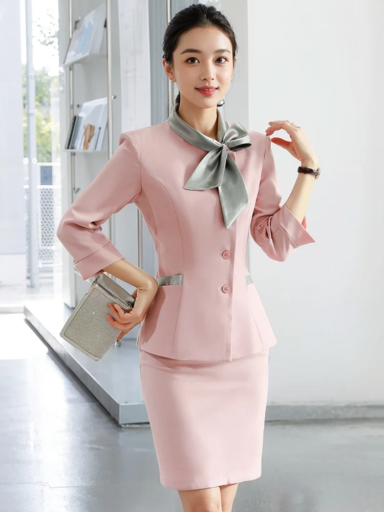 Pink Seven-Quarter Sleeve Suit Set for Women New Spring SPA Health Care Beauty Salon Technician Uniform Workwear
Pink Seven-Quarter Sleeve Suit Set for Women New Spring SPA Health Care Beauty Salon Technician Uniform Workwear