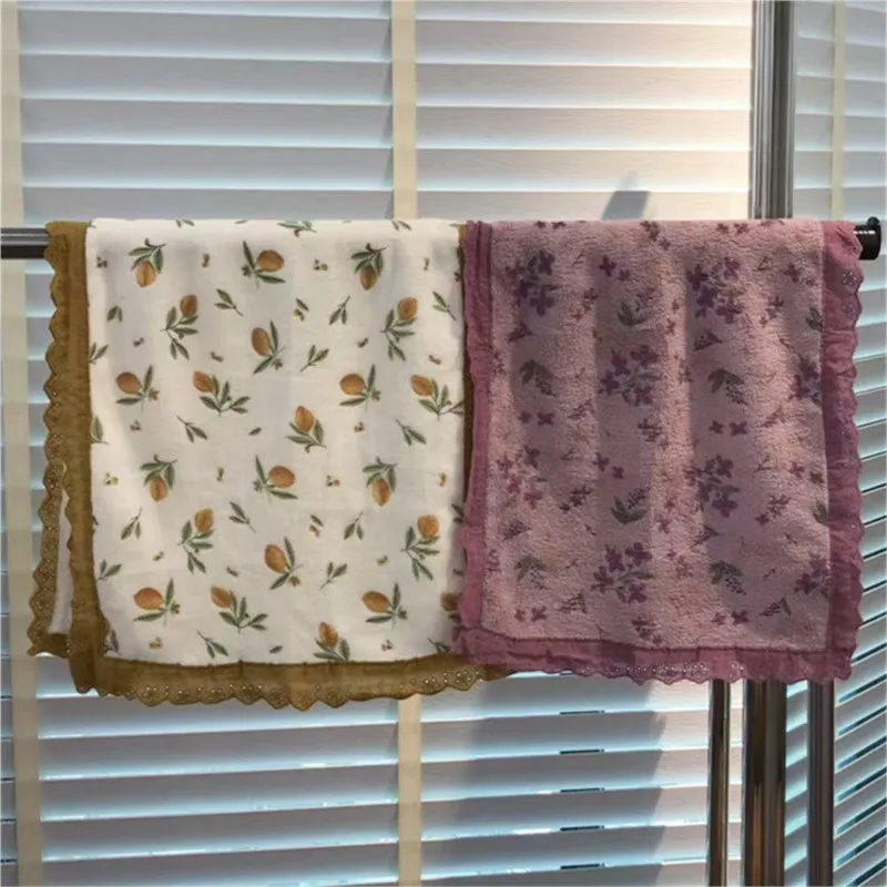 Couple Style Towel With Lace Floral Style Soft Skin Friendly Absorbent Quick Drying No Shedding Home Wash Towel 2PCS/Set ZI776
Couple Style Towel With Lace Floral Style Soft Skin Friendly Absorbent Quick Drying No Shedding Home Wash Towel 2PCS/Set ZI776