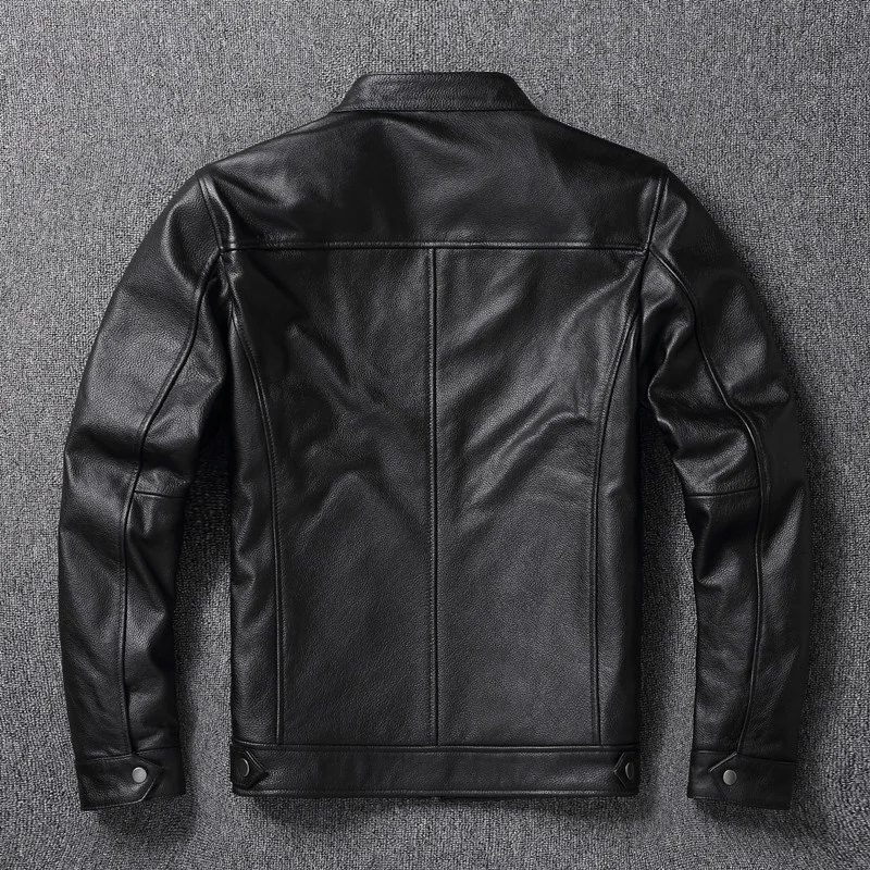Layer 2023 New Spring Top and Autumn Cowhide Plus Size Leather Jacket High Quality Slim Casual Classic Stand Collar Coat
Layer 2023 New Spring Top and Autumn Cowhide Plus Size Leather Jacket High Quality Slim Casual Classic Stand Collar Coat