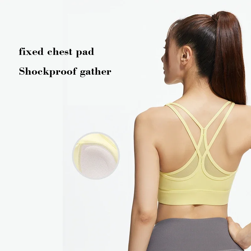 Yoga Sports Bra Women's Seamless Yoga Straps Cross Top High Support Push-up Back Gym Wear Fitness Yoga Workout Underwear
Yoga Sports Bra Women's Seamless Yoga Straps Cross Top High Support Push-up Back Gym Wear Fitness Yoga Workout Underwear