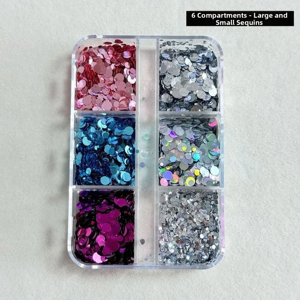 Y2K 6-Grid Polka Dot Glitter Nail Art Decorations Colorful DIY Sequins Nail Decorations Minimalist Nail Charms Nail Salon
Y2K 6-Grid Polka Dot Glitter Nail Art Decorations Colorful DIY Sequins Nail Decorations Minimalist Nail Charms Nail Salon