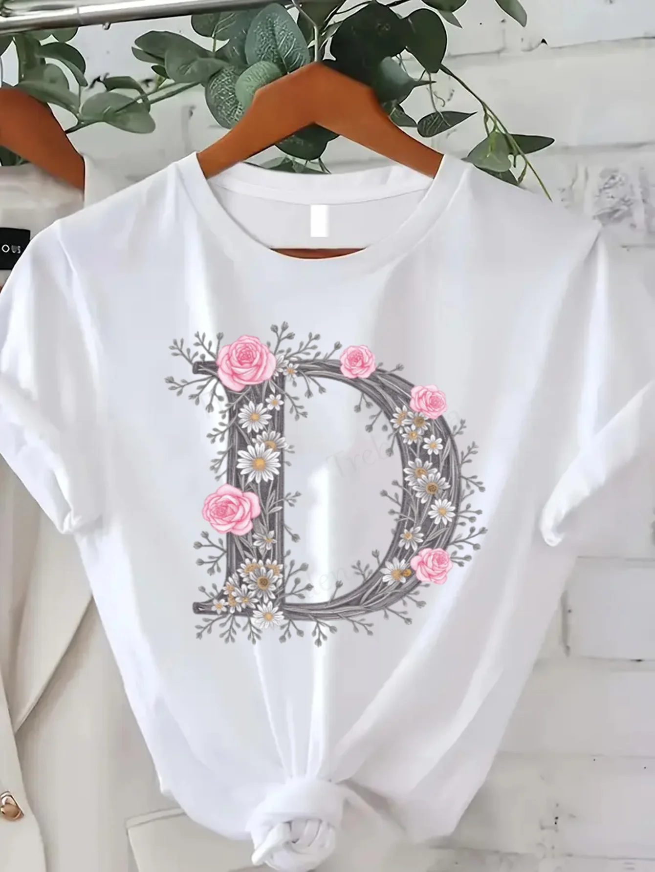 Comfortable Women's Print T-shirt Floral Initial D T-Shirt for Women, Boho Chic Summer Top, Soft Cotton Tee
Comfortable Women's Print T-shirt Floral Initial D T-Shirt for Women, Boho Chic Summer Top, Soft Cotton Tee