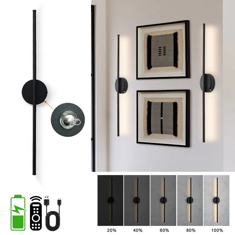 Rechargeable 50cm/78cm Wall Lights Remote Control Dimmable Magnetic Mount Background Lighting Wireless LED Internal Wall Lamps
Rechargeable 50cm/78cm Wall Lights Remote Control Dimmable Magnetic Mount Background Lighting Wireless LED Internal Wall Lamps