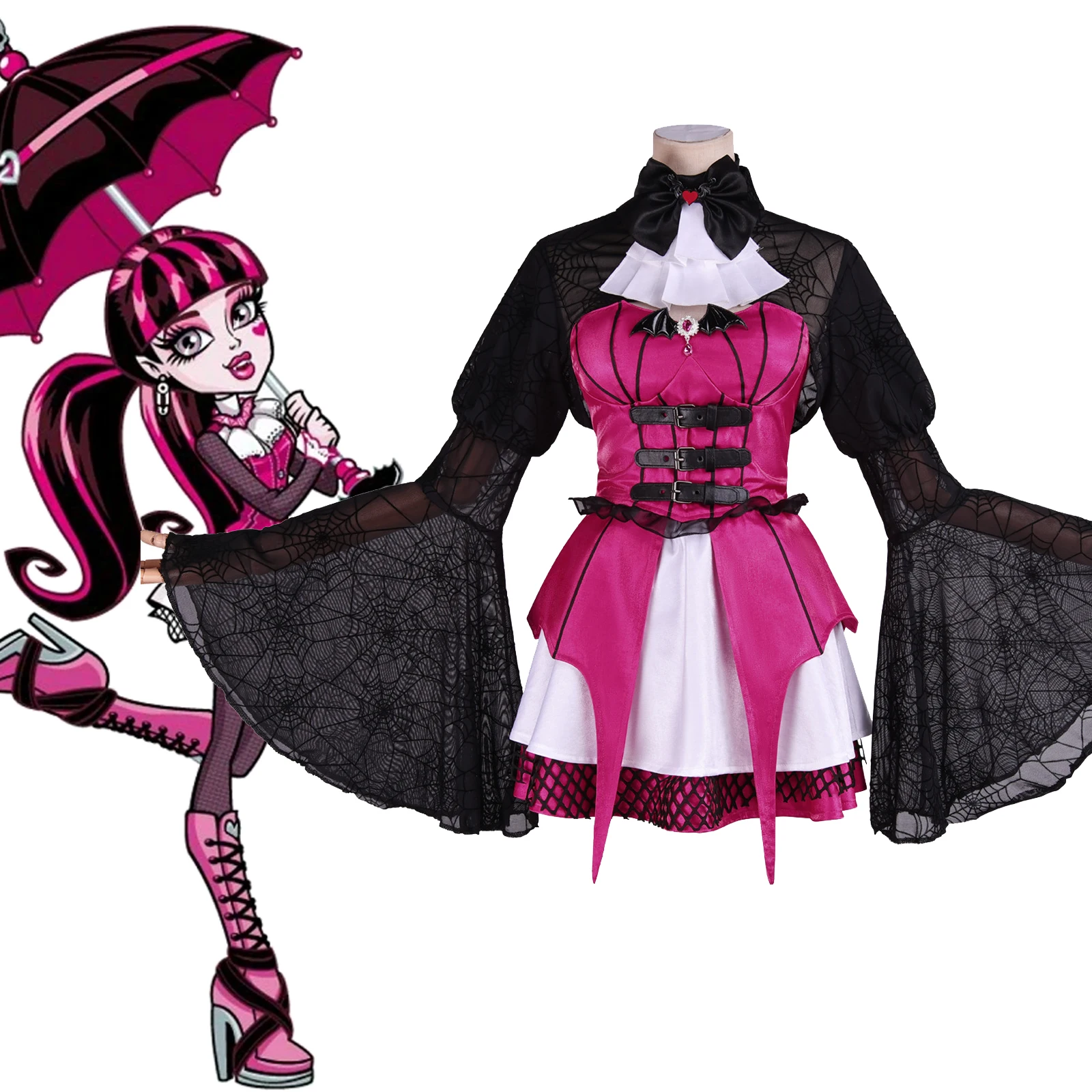 Костюмы для косплея Draculaura, аниме Monster School, униформа для ролевых игр, карнавальный наряд на Хэллоуин для женщин и девочек
Костюмы для косплея Draculaura, аниме Monster School, униформа для ролевых игр, карнавальный наряд на Хэллоуин для женщин и девочек