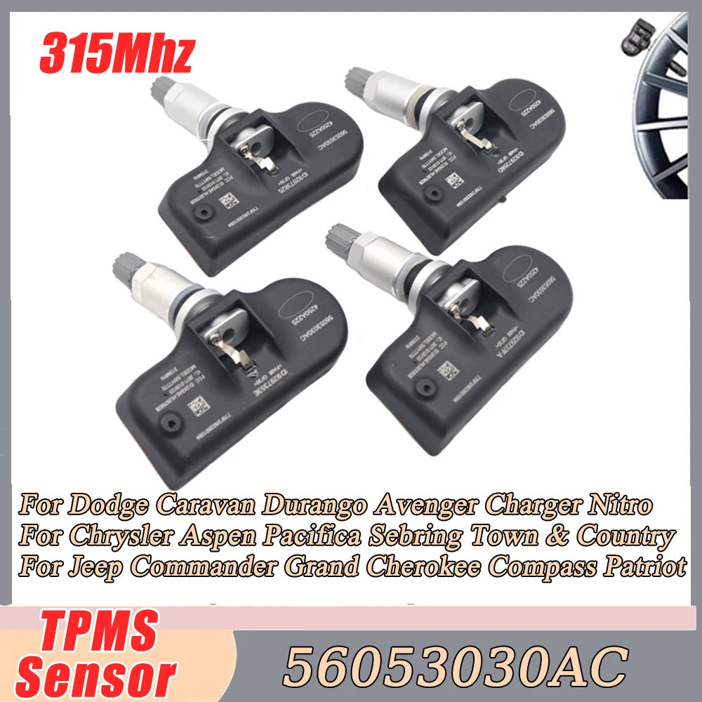 56053030AC Tire Pressure Monitor Sensor For Chrysler Sebring Pacifica Dodge Avenger Caliber Jeep Commander Compass 06-16 315MHz
56053030AC Tire Pressure Monitor Sensor For Chrysler Sebring Pacifica Dodge Avenger Caliber Jeep Commander Compass 06-16 315MHz
