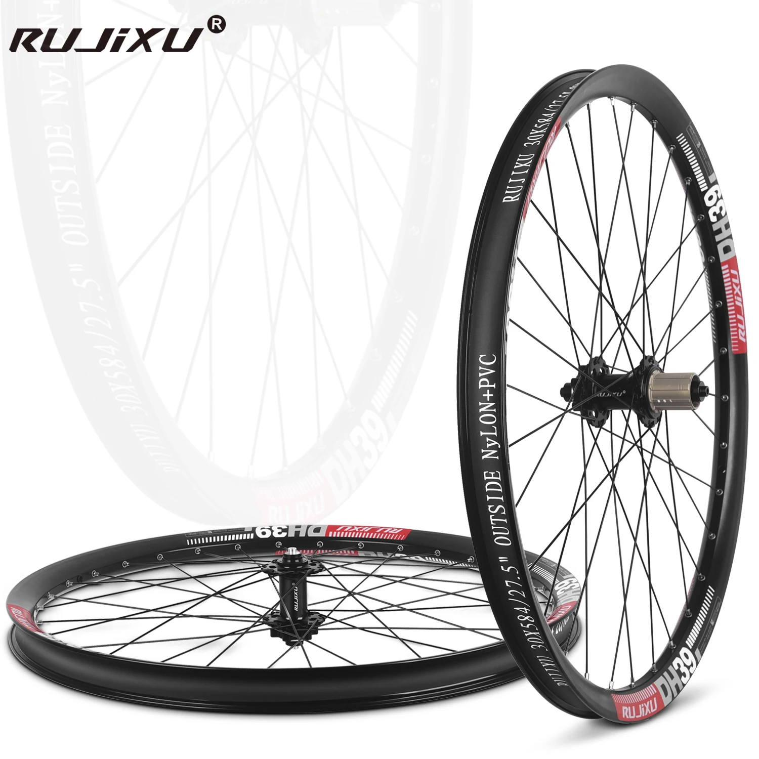 RUJIXU Aluminium Alloy MTB Mountain Bicycles Wheelset 26/27.5/29 Inch with Freehub Disc Brake System Compatible with Disc-Brake
RUJIXU Aluminium Alloy MTB Mountain Bicycles Wheelset 26/27.5/29 Inch with Freehub Disc Brake System Compatible with Disc-Brake