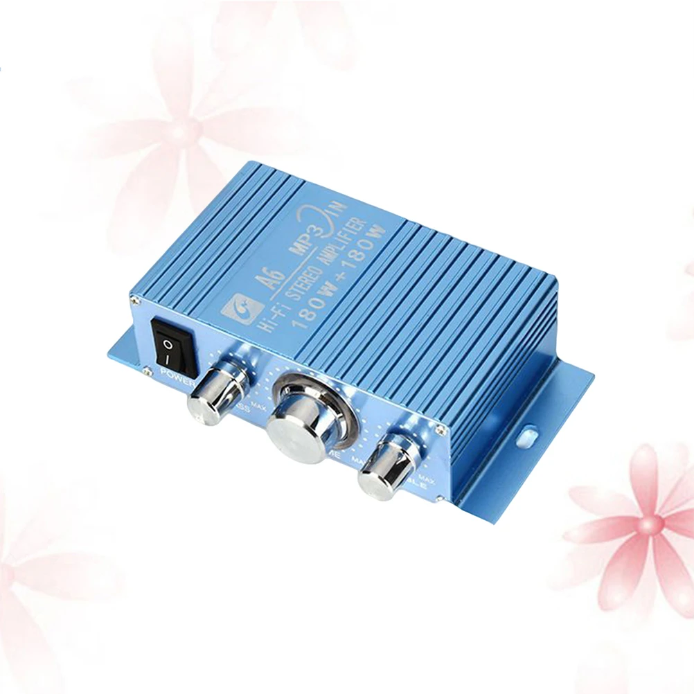 Audio Stereo Mini Amplifier 12V Car Power Audio Player No Noise Quality Sound MP3 MP4 Compatible Speaker System 
Audio Stereo Mini Amplifier 12V Car Power Audio Player No Noise Quality Sound MP3 MP4 Compatible Speaker System