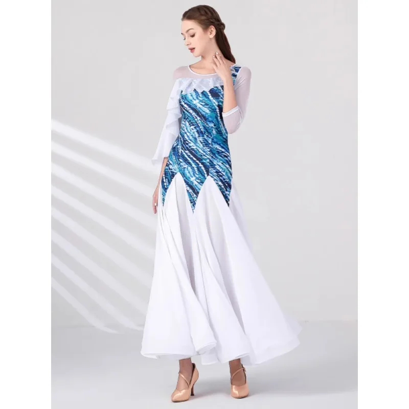 Modern Dance Skirt MY868 National Standard Dance Clothing Dress Social Dance Waltz Practice Skirt
Modern Dance Skirt MY868 National Standard Dance Clothing Dress Social Dance Waltz Practice Skirt