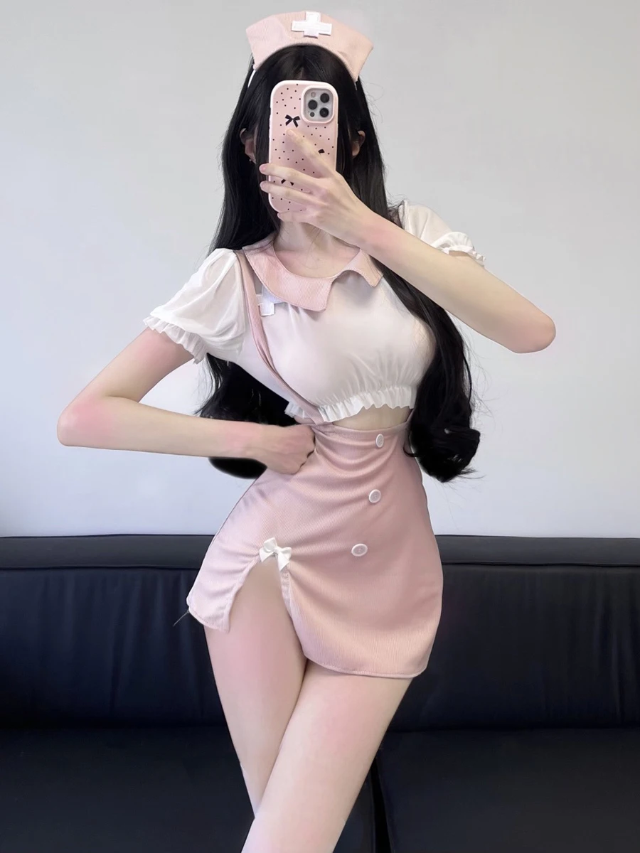 Sexy Devil Girl Night Club Cute White Uniform Angel JK Uniform Set Internet Famous Doctor Cosplay Maid Nurse Suit Women's Fas...
Sexy Devil Girl Night Club Cute White Uniform Angel JK Uniform Set Internet Famous Doctor Cosplay Maid Nurse Suit Women's Fas...