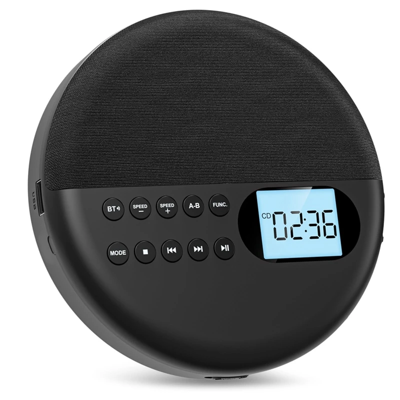 A15R -Portable CD Player, Bluetooth CD Player With Speakers Rechargeable CD Player ASP LCD Display With AUX Cable For Car
A15R -Portable CD Player, Bluetooth CD Player With Speakers Rechargeable CD Player ASP LCD Display With AUX Cable For Car