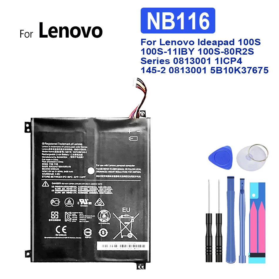 Аккумулятор для ноутбука Lenovo Ideapad 100S, 100S-11IBY, 100S-80R2, 5B10K37675, 0813001 , 3,8 В, 31,92 Втч
Аккумулятор для ноутбука Lenovo Ideapad 100S, 100S-11IBY, 100S-80R2, 5B10K37675, 0813001 , 3,8 В, 31,92 Втч