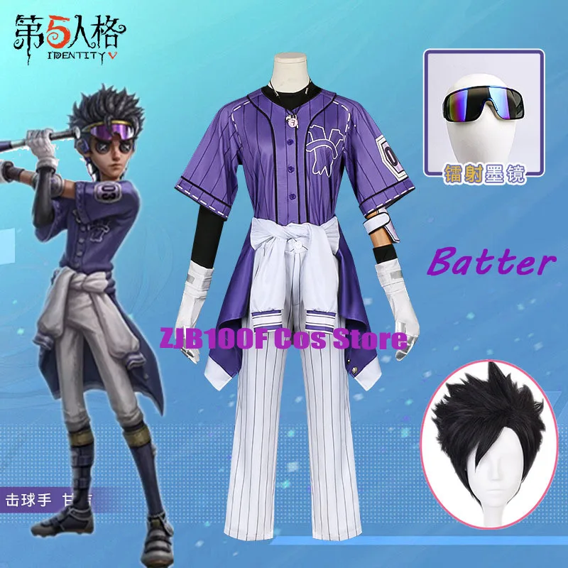 Game Identity V Ganji Gupta Cosplay Costume BLK Batter Uniform Wig Set Halloween Party Christmas Play Role Daily Clothes for Men
Game Identity V Ganji Gupta Cosplay Costume BLK Batter Uniform Wig Set Halloween Party Christmas Play Role Daily Clothes for Men