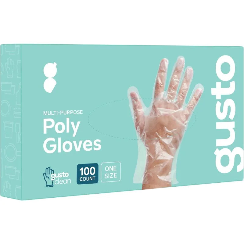 Package [100 Count Disposable Poly Plastic Gloves for Cooking, Food Prep and Food Service | Latex & Powder Free - One Size
Package [100 Count Disposable Poly Plastic Gloves for Cooking, Food Prep and Food Service | Latex & Powder Free - One Size