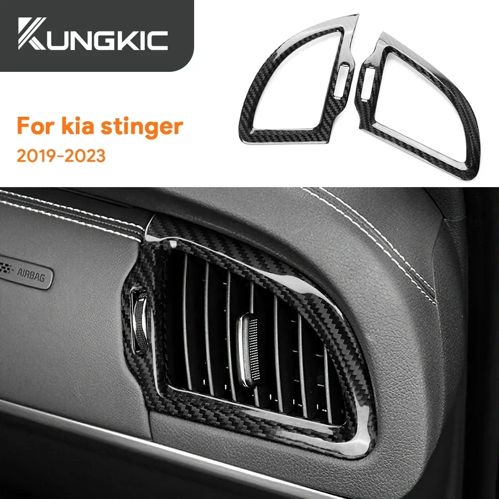 Dry Carbon Fiber Cover Car Instrument AC Outlet Vent Frame for KIA Stinger 2018 2019 2020 2021 2022 2023 LHD Interior Trim
Dry Carbon Fiber Cover Car Instrument AC Outlet Vent Frame for KIA Stinger 2018 2019 2020 2021 2022 2023 LHD Interior Trim