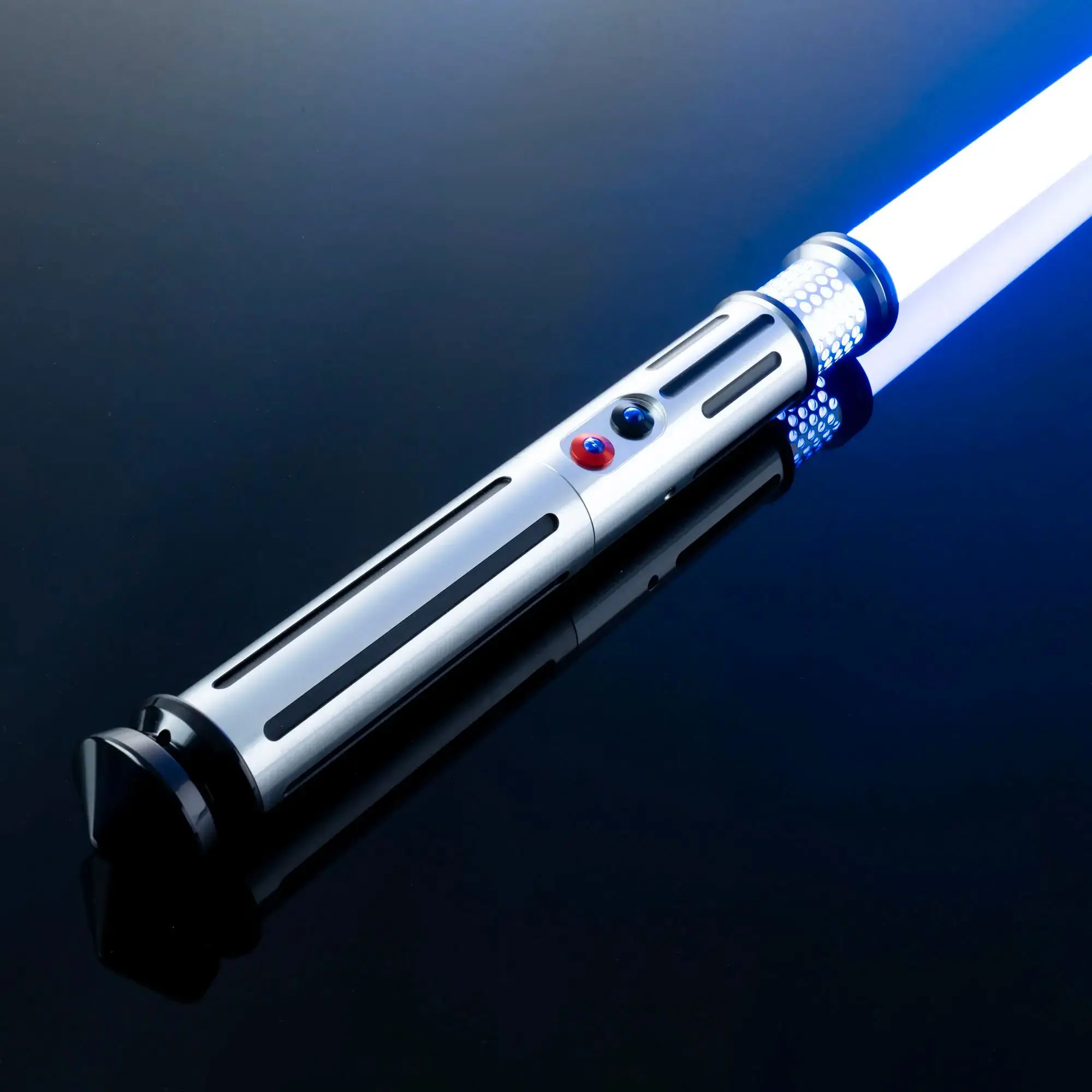 AKsabers Metal Hilt Sensitive Smooth Swing Infinite Color Force Heavy Dueling Light Saber Changing with 28 Sound Fonts
AKsabers Metal Hilt Sensitive Smooth Swing Infinite Color Force Heavy Dueling Light Saber Changing with 28 Sound Fonts