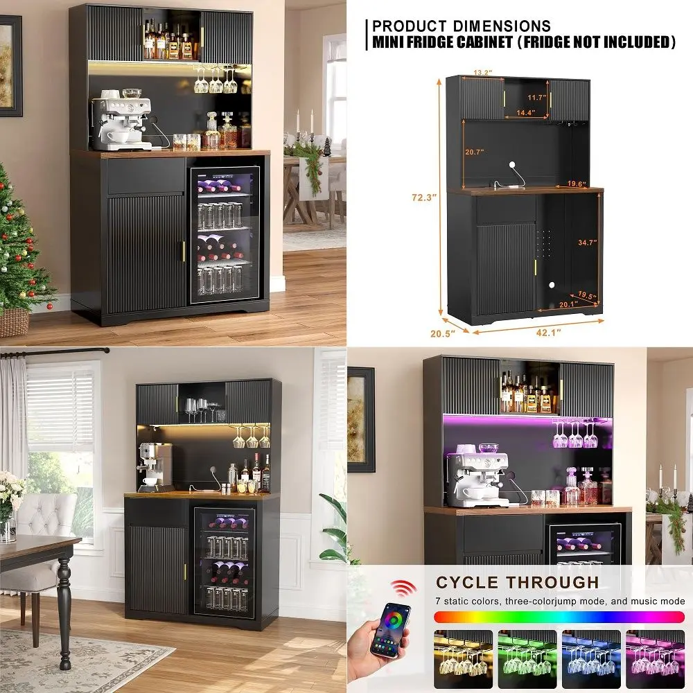 48 Coffee Bar Cabinet with Wine Racks and Drawers, Modern Buffet Sideboard with PullOut Wine Storage, Liquor Bar Cart for Kitch
48 Coffee Bar Cabinet with Wine Racks and Drawers, Modern Buffet Sideboard with PullOut Wine Storage, Liquor Bar Cart for Kitch